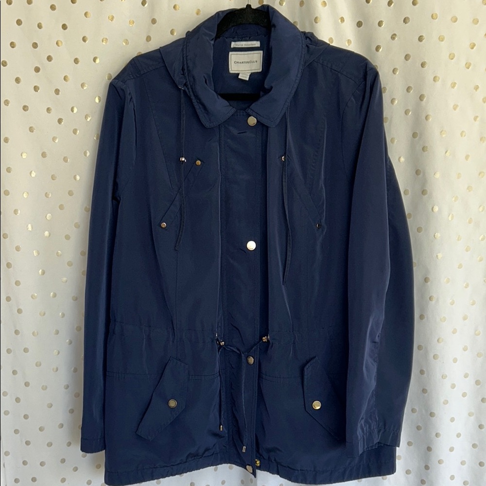 Charter Club Navy Utility Jacket